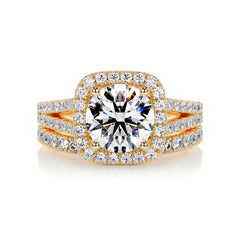 Grace Diamond Bridal Set -18K Yellow Gold