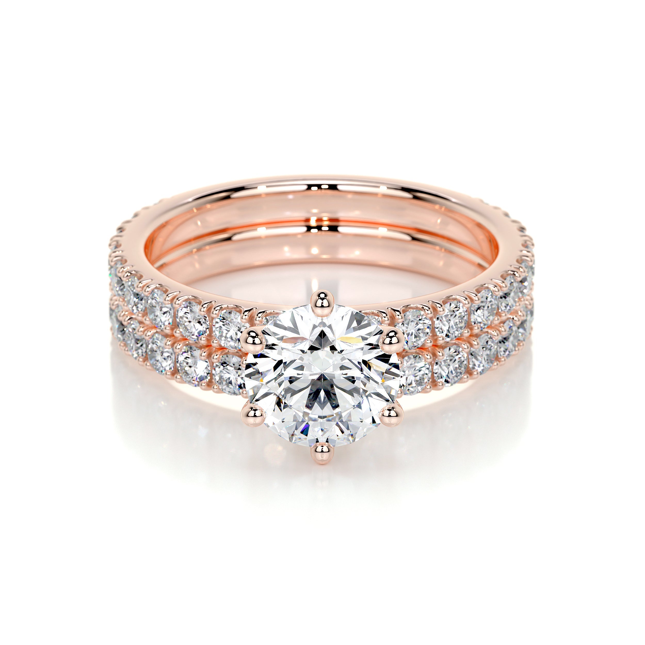 Jane Lab Grown Diamond Bridal Set   (2.5 Carat) -14K Rose Gold