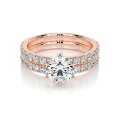 Jane Lab Grown Diamond Bridal Set -14K Rose Gold