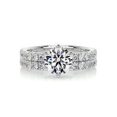 Jane Diamond Bridal Set -18K White Gold