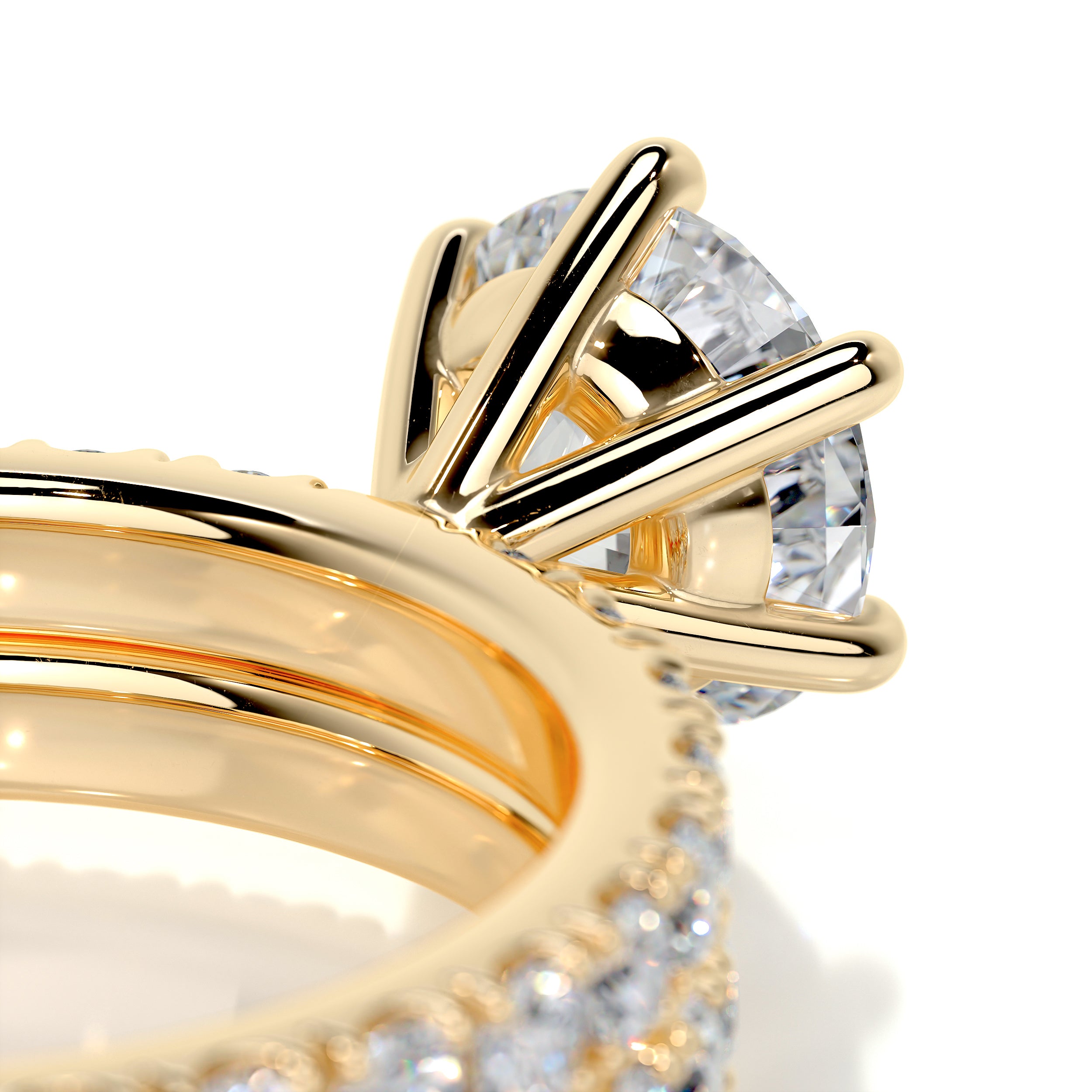 Jane Diamond Bridal Set -18K Yellow Gold