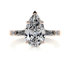 Keyshawna Diamond Engagement Ring -14K Rose Gold