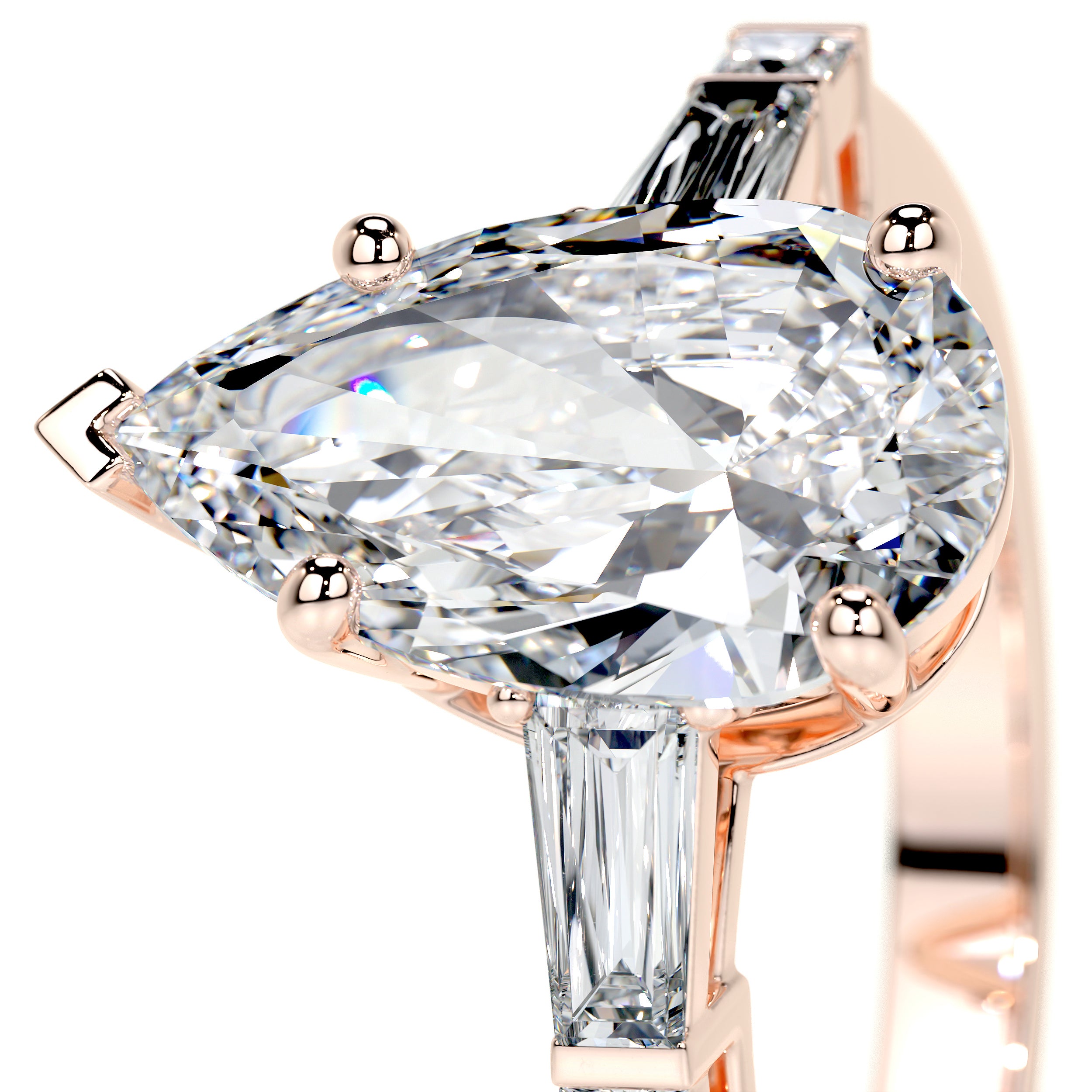 Keyshawna Lab Grown Diamond Ring -14K Rose Gold
