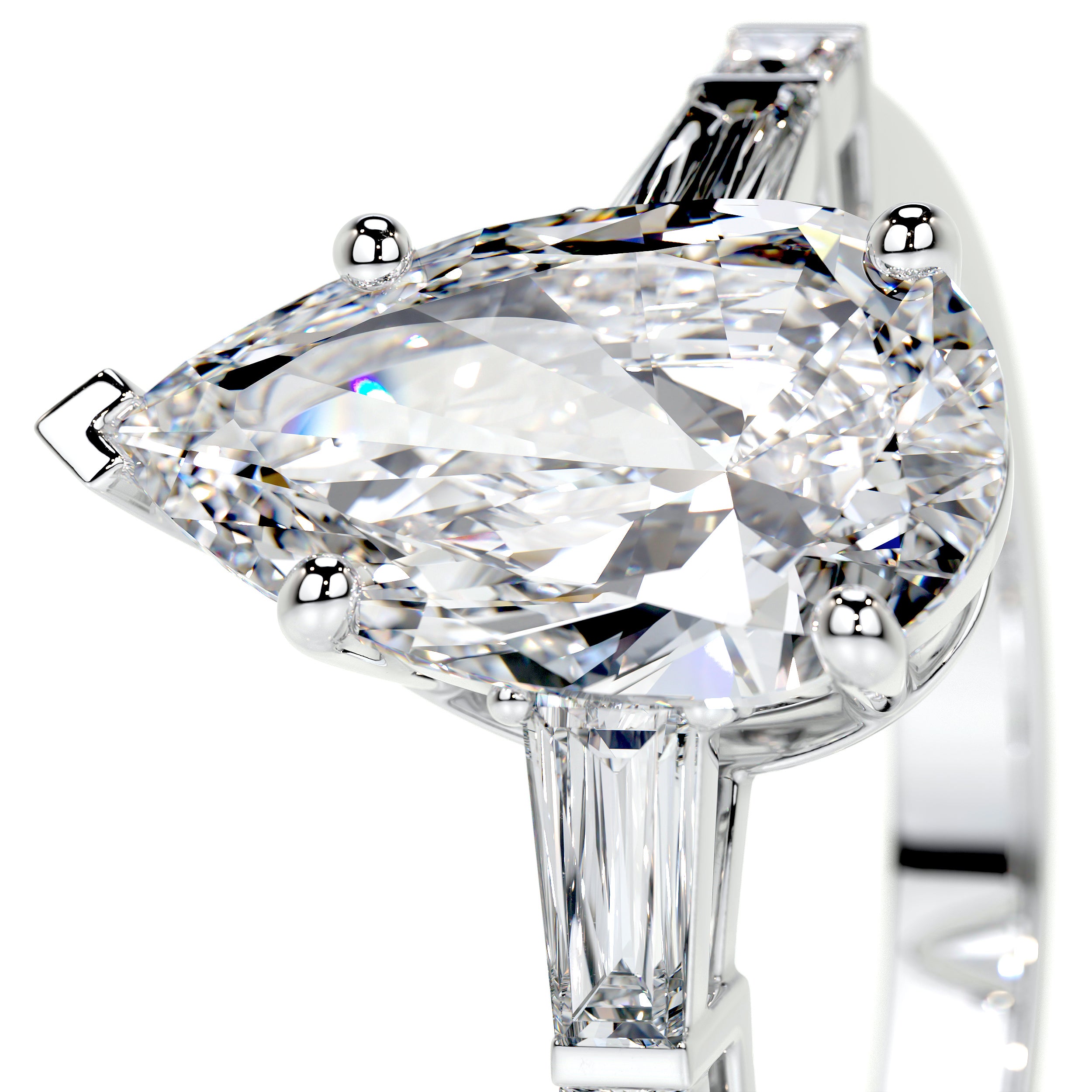 Keyshawna Lab Grown Diamond Ring -14K White Gold