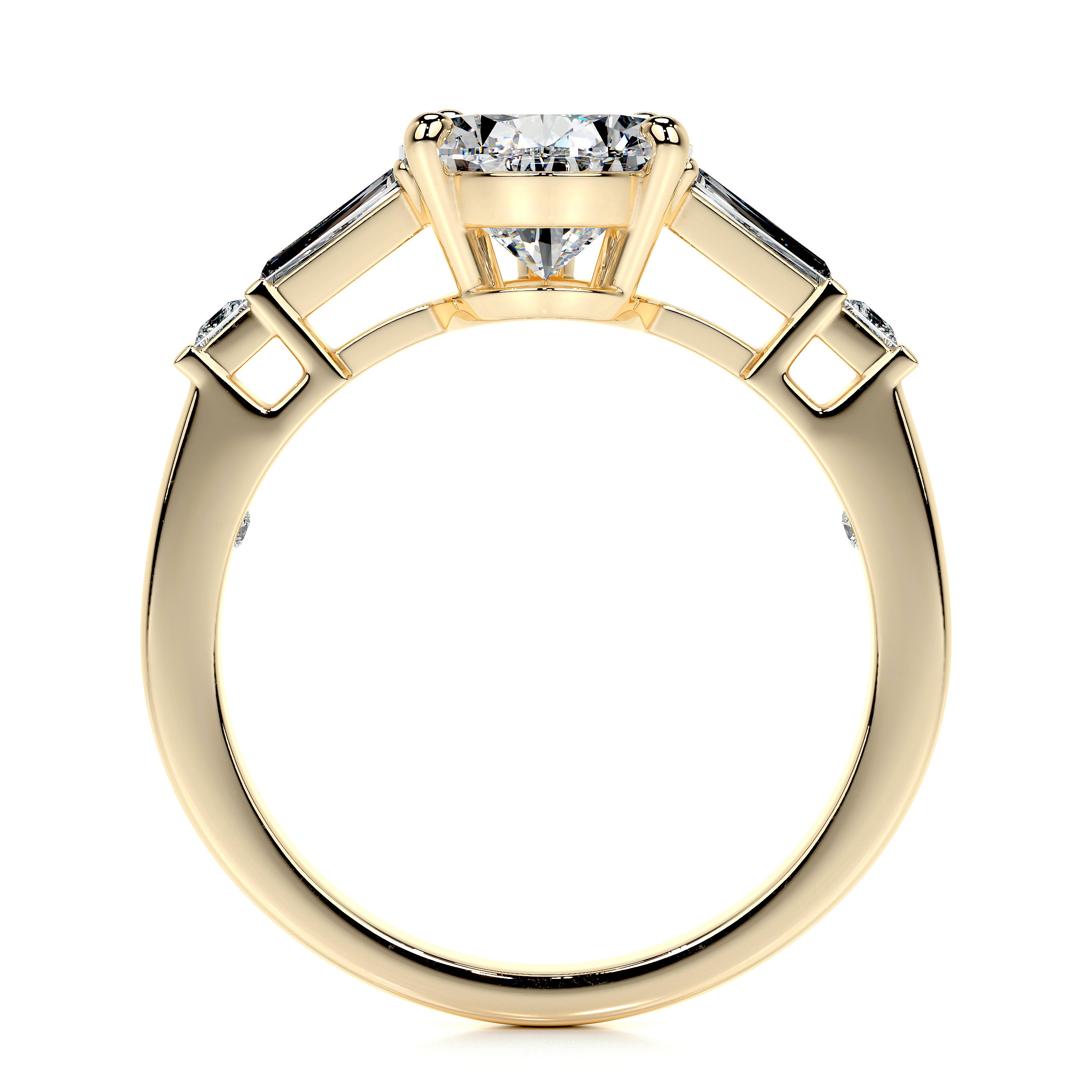 Keyshawna Lab Grown Diamond Ring   (3.50 Carat) -18K Yellow Gold