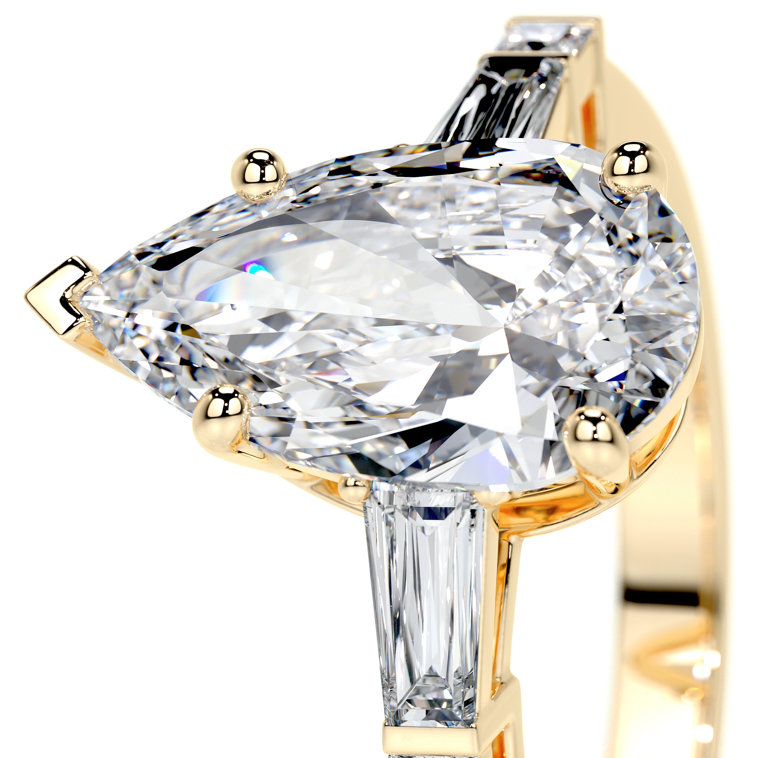 Keyshawna Lab Grown Diamond Ring -18K Yellow Gold