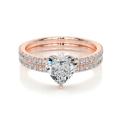 Stephanie Lab Grown Diamond Bridal Set -14K Rose Gold
