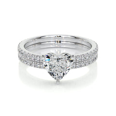 Stephanie Lab Grown Diamond Bridal Set -18K White Gold