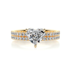 Stephanie Diamond Bridal Set -18K Yellow Gold