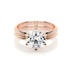 Alexis Lab Grown Diamond Bridal Set -14K Rose Gold