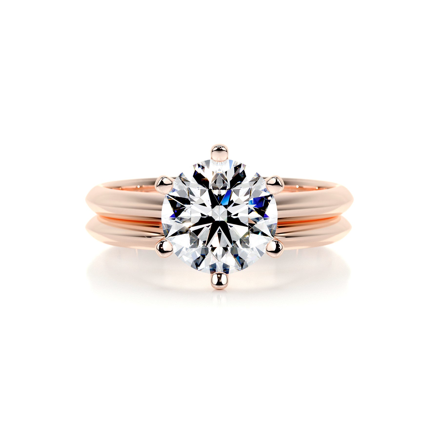 Alexis Diamond Bridal Set -14K Rose Gold