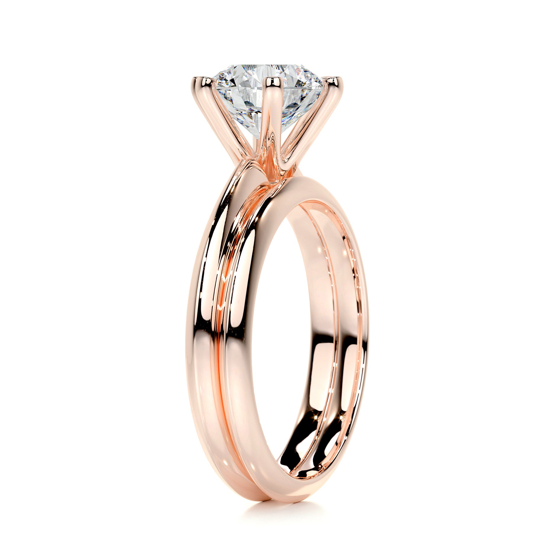 Alexis Diamond Bridal Set -14K Rose Gold