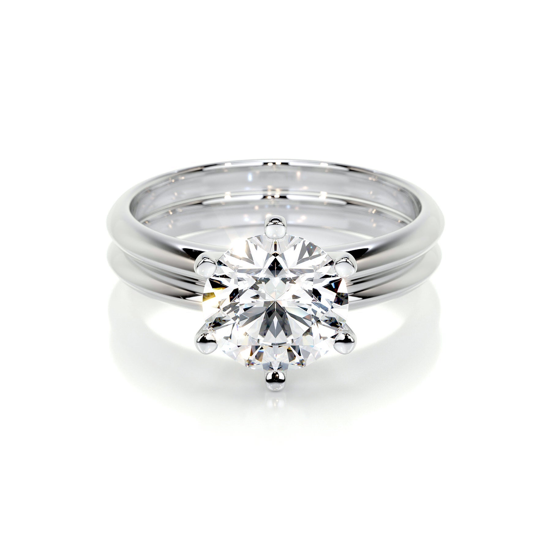Alexis Lab Grown Diamond Bridal Set   (1.5 Carat) -18K White Gold