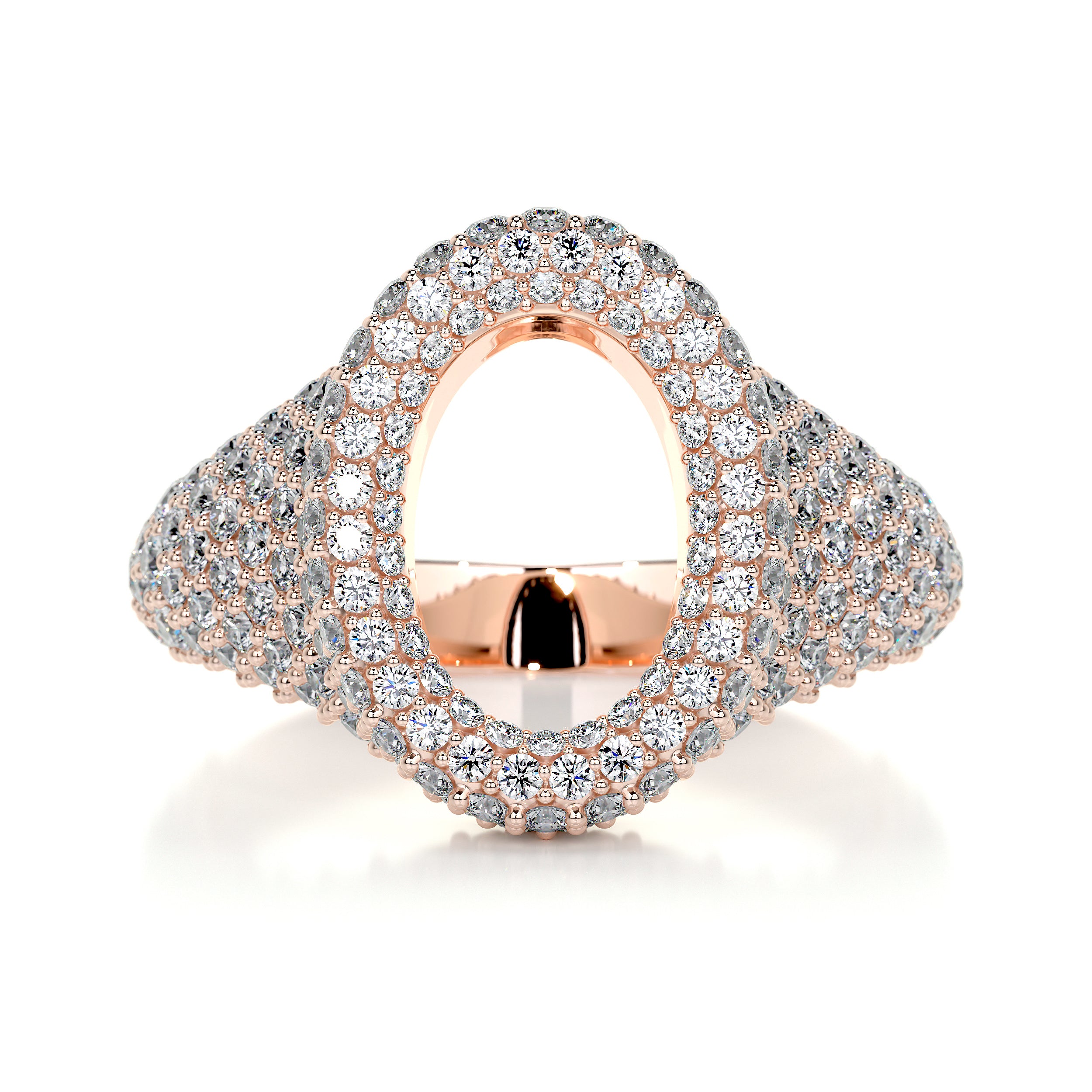 Angelina Wedding Ring   (1.4 Carat) -14K Rose Gold