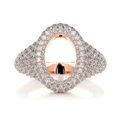 Angelina Wedding Ring (1.4 Carat) -14K Rose Gold