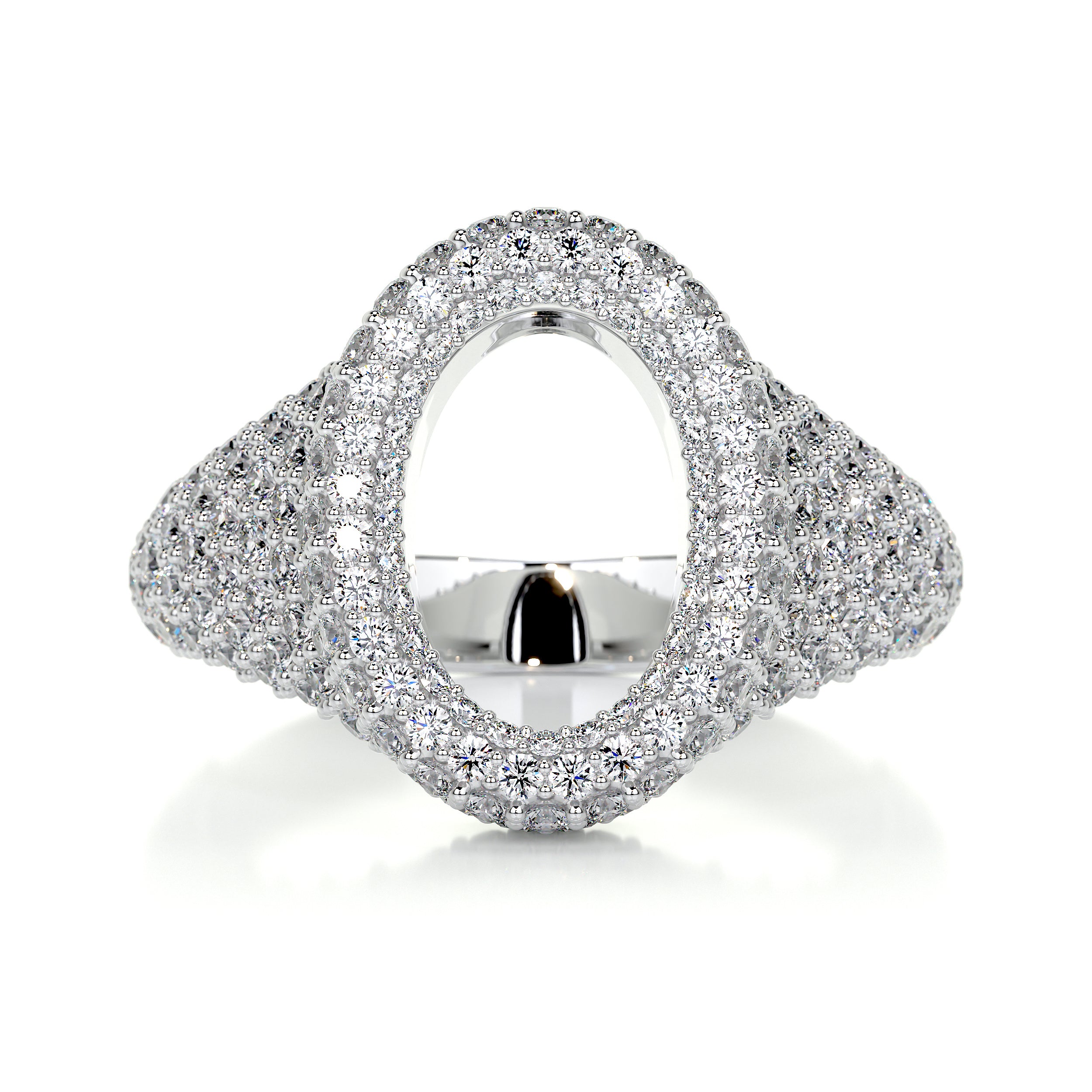 Angelina Wedding Ring   (1.4 Carat) -14K White Gold