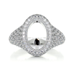 Angelina Wedding Ring (1.4 Carat) -14K White Gold