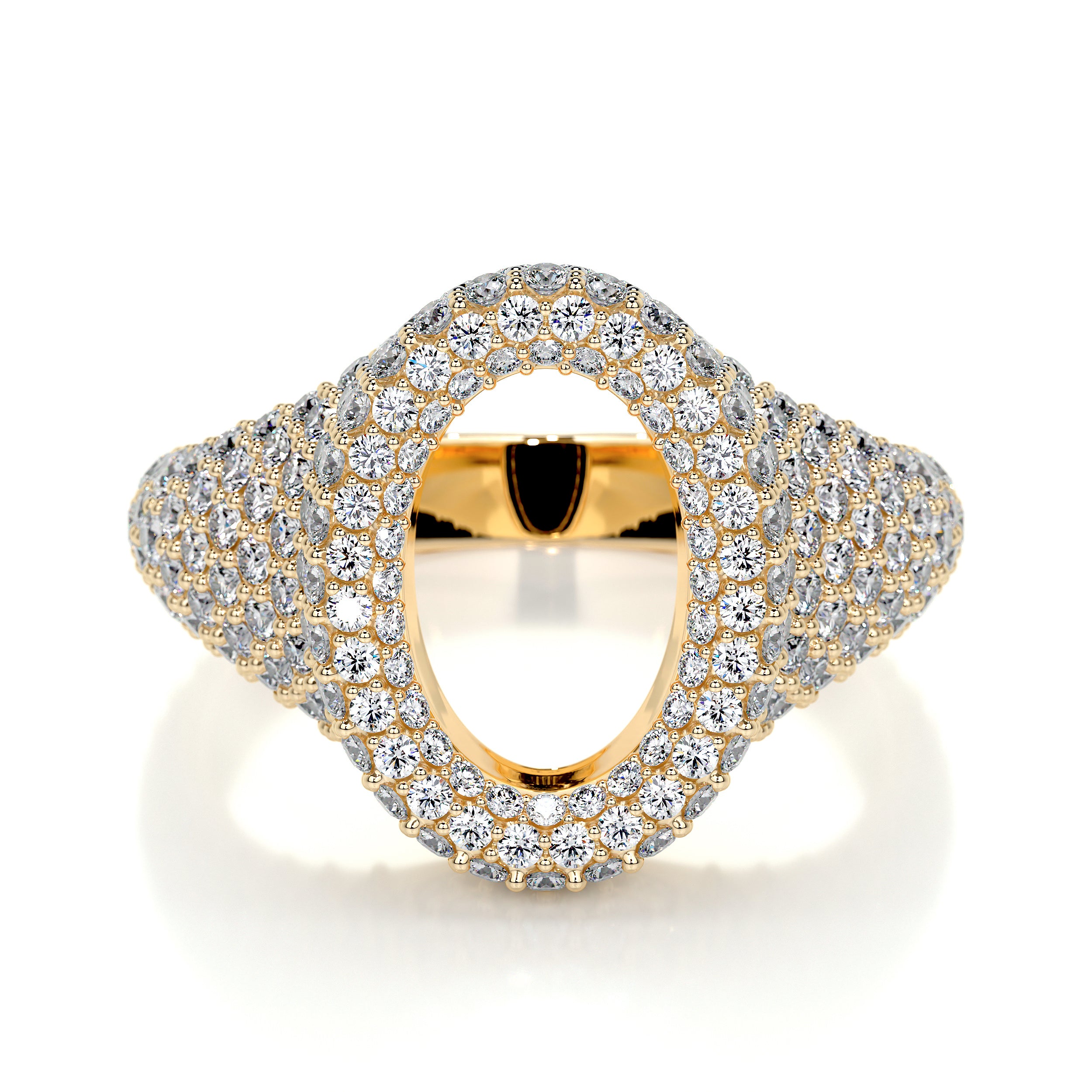 Angelina Lab Grown Diamond Wedding Ring   (1.4 Carat) -18K Yellow Gold