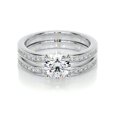 Giselle Lab Grown Diamond Bridal Set -18K White Gold
