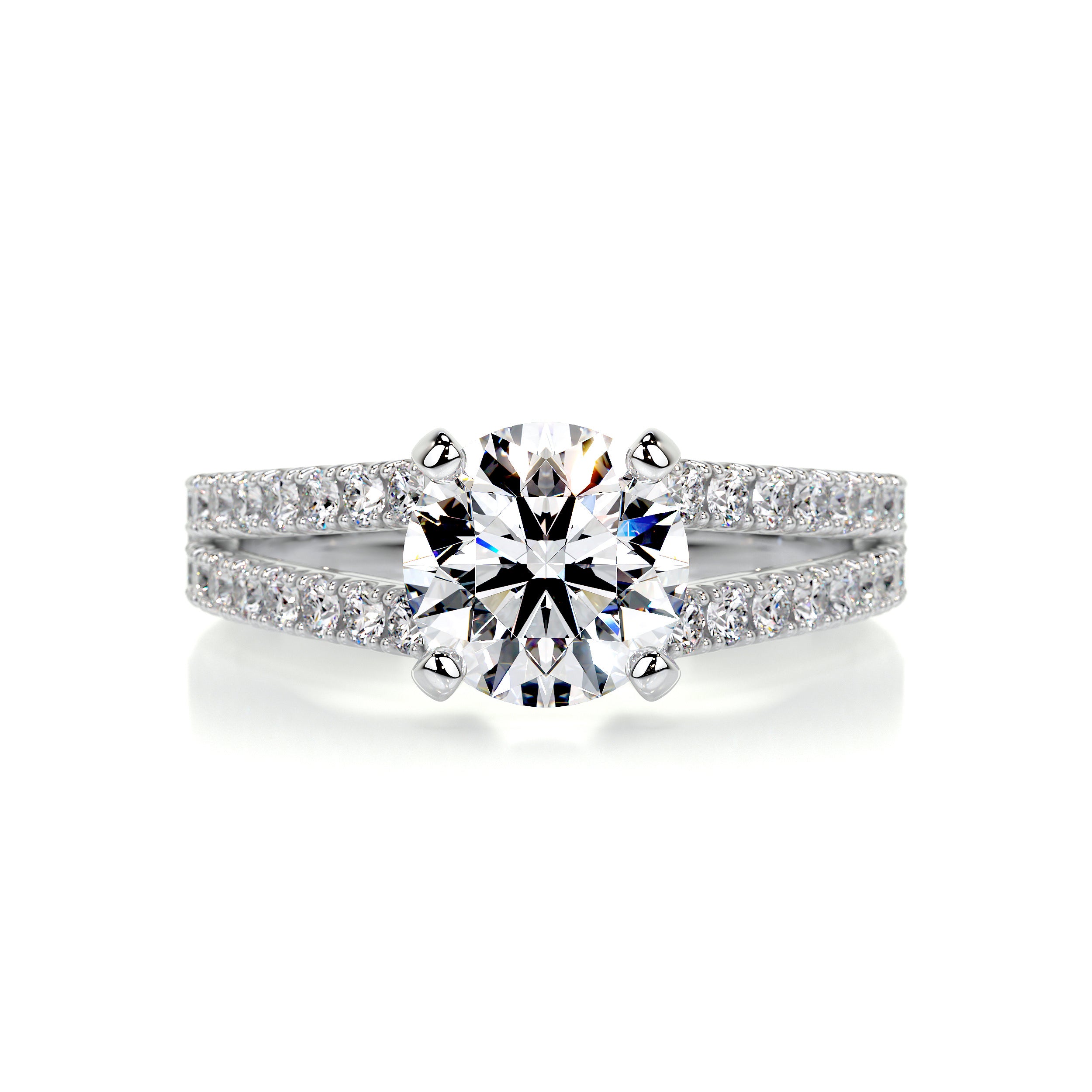 Sadie Diamond Engagement Ring -18K White Gold