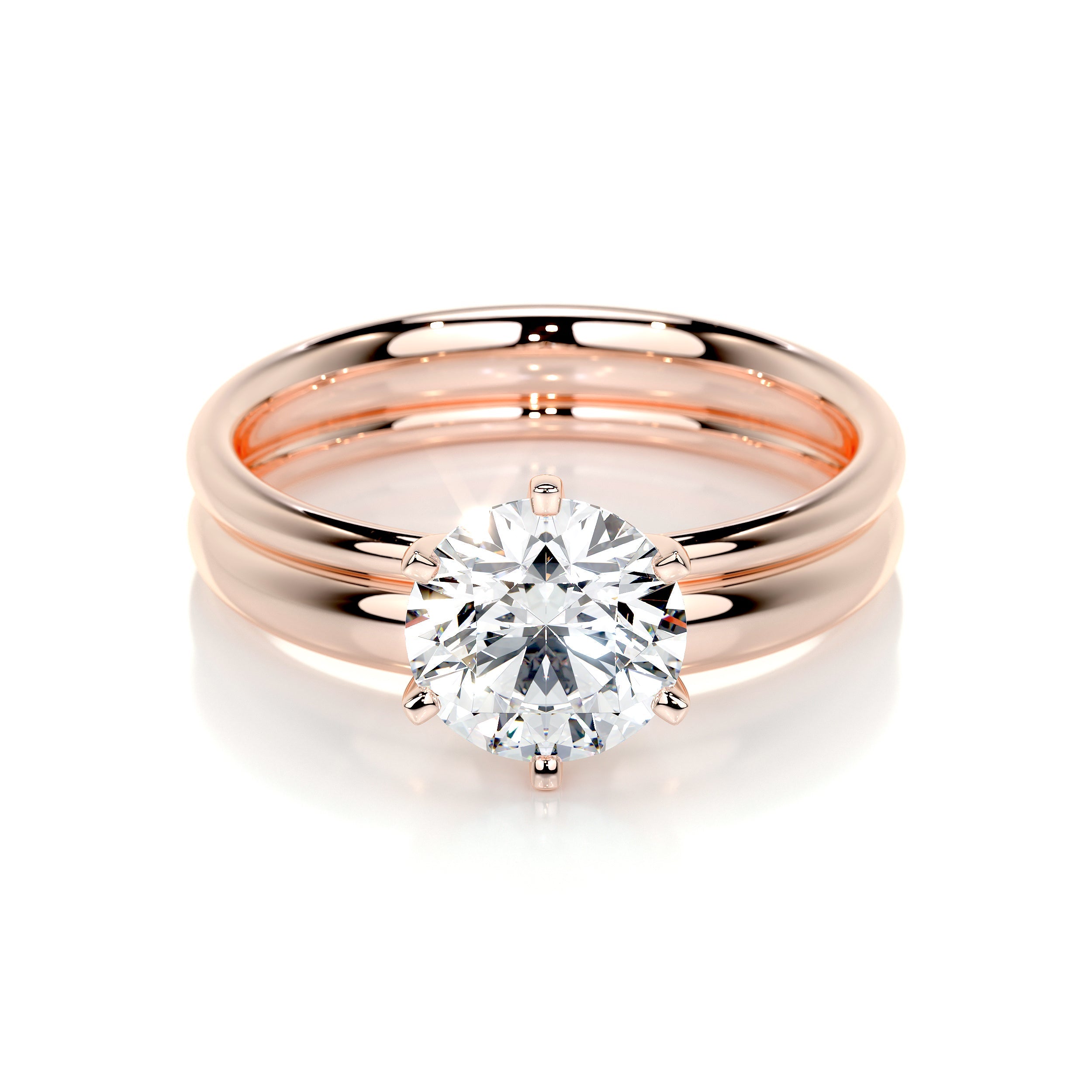 Samantha Lab Grown Diamond Bridal Set   (1.5 Carat) -14K Rose Gold