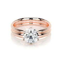 Samantha Lab Grown Diamond Bridal Set -14K Rose Gold