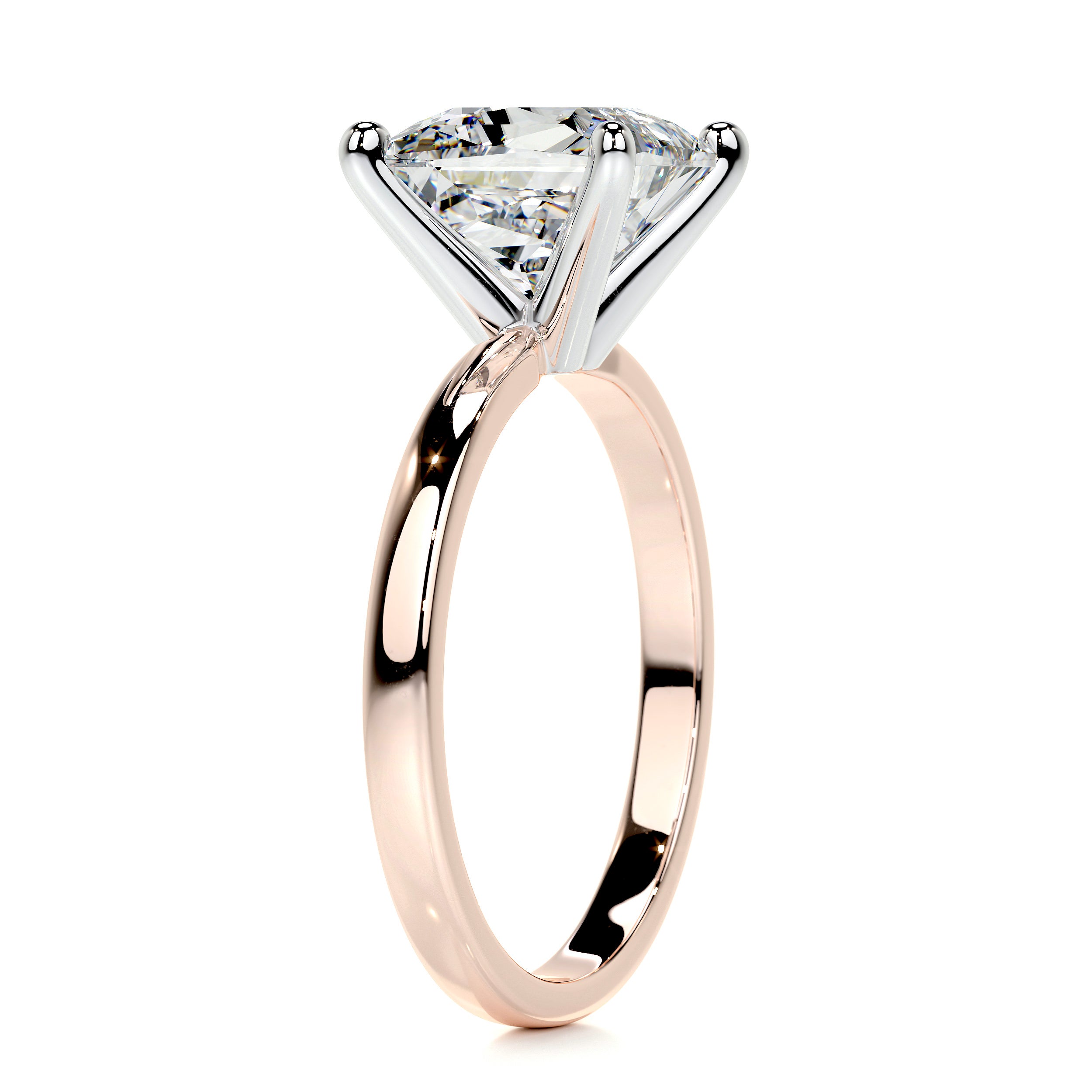 Jessica Diamond Engagement Ring   (3 Carat) -14K Rose Gold