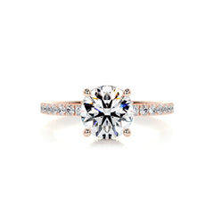 Vivienne Diamond Engagement Ring -14K Rose Gold