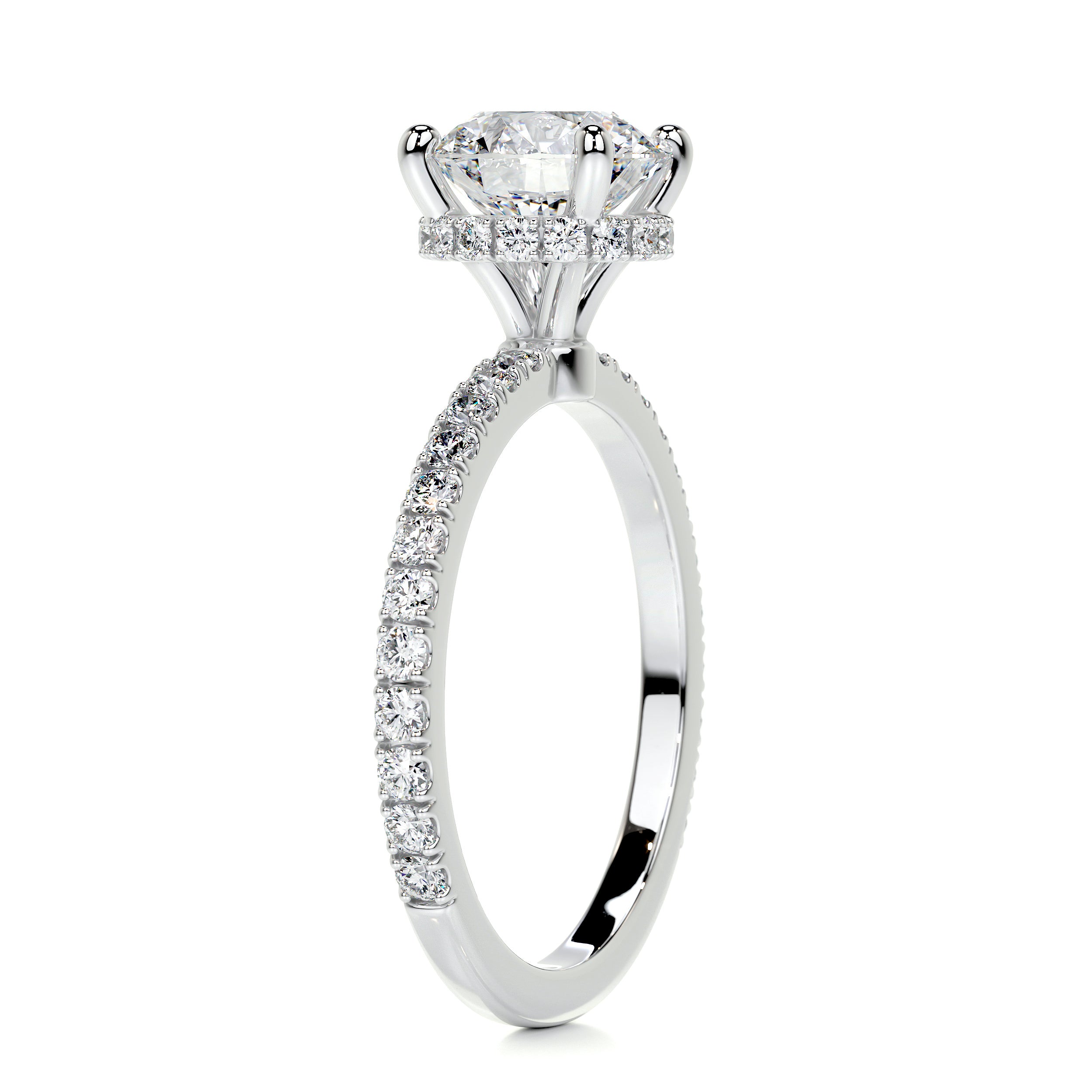 Vivienne Diamond Engagement Ring   (2 Carat) -Platinum