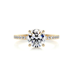 Vivienne Diamond Engagement Ring -18K Yellow Gold
