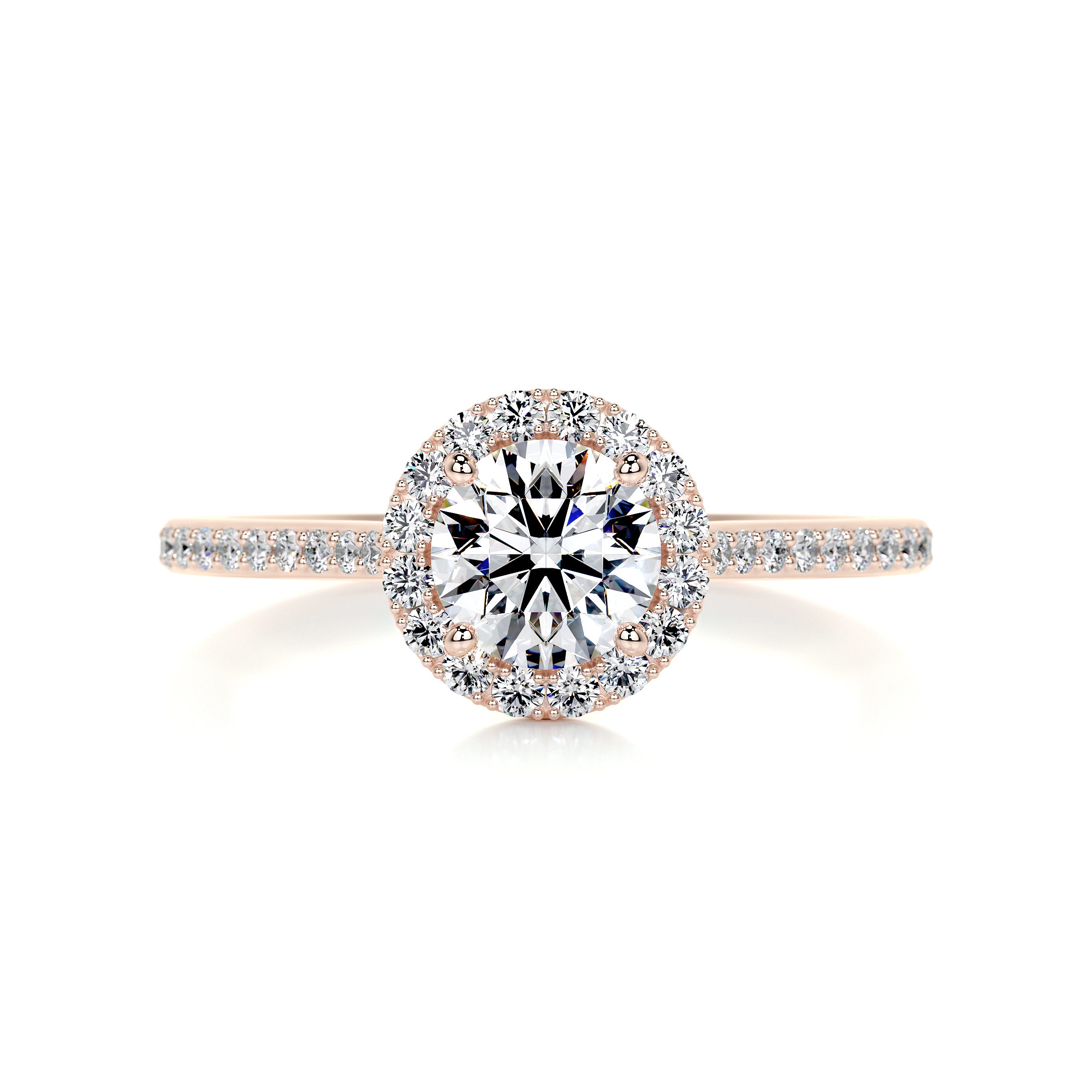 Layla Diamond Engagement Ring -14K Rose Gold
