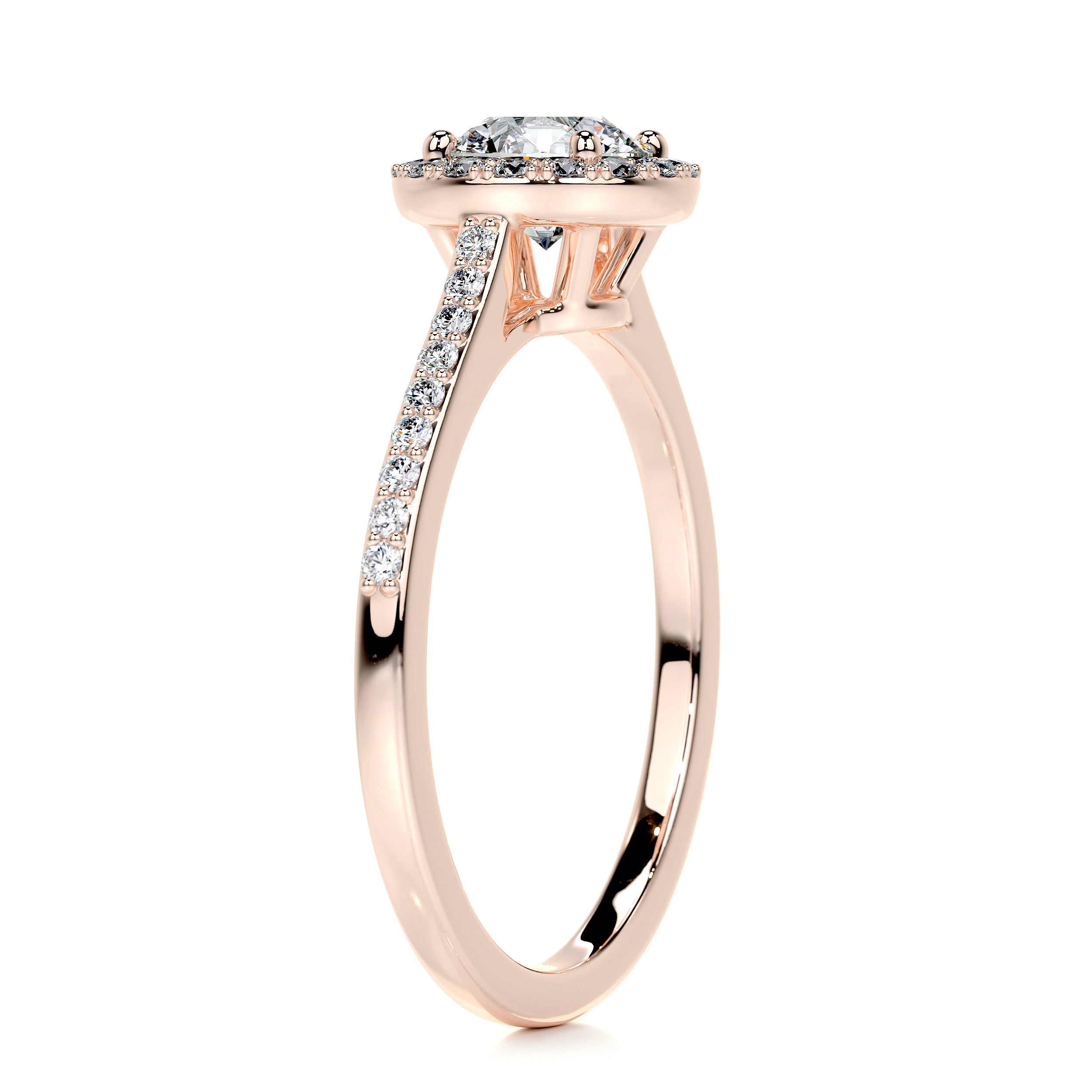 Layla Diamond Engagement Ring -14K Rose Gold