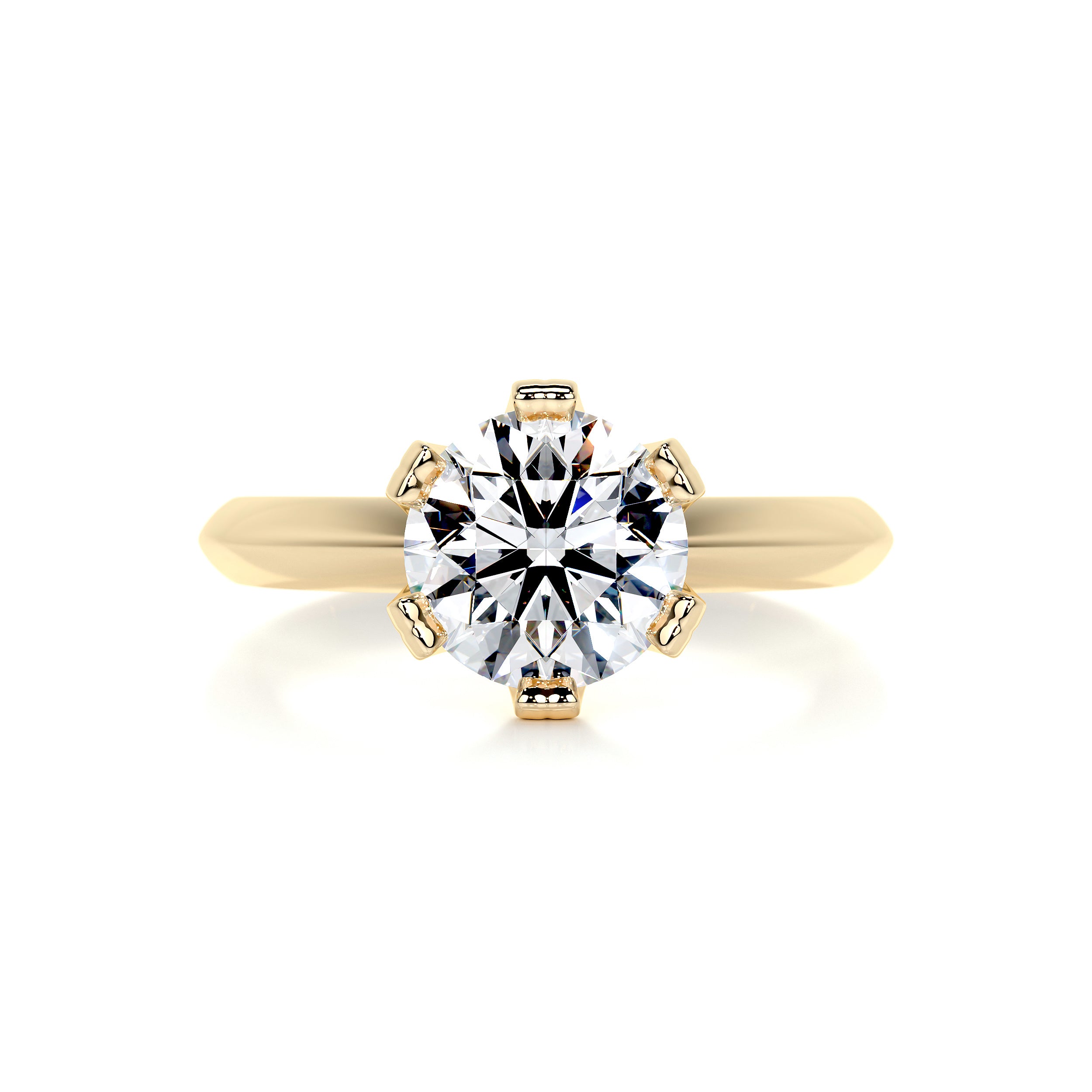 Alexis Diamond Engagement Ring   (1.5 Carat) -18K Yellow Gold