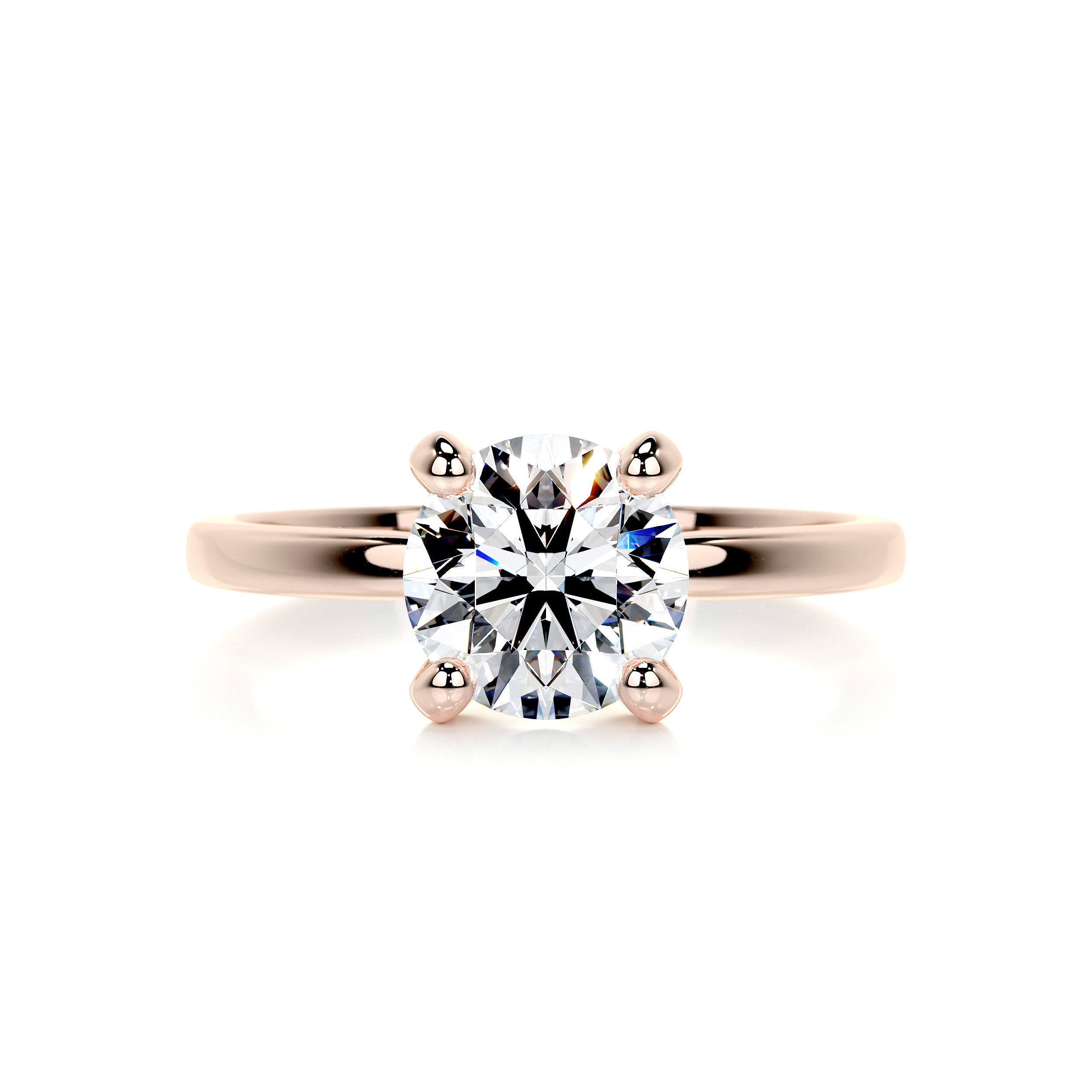 Jessica Diamond Engagement Ring   (1.5 Carat) -14K Rose Gold