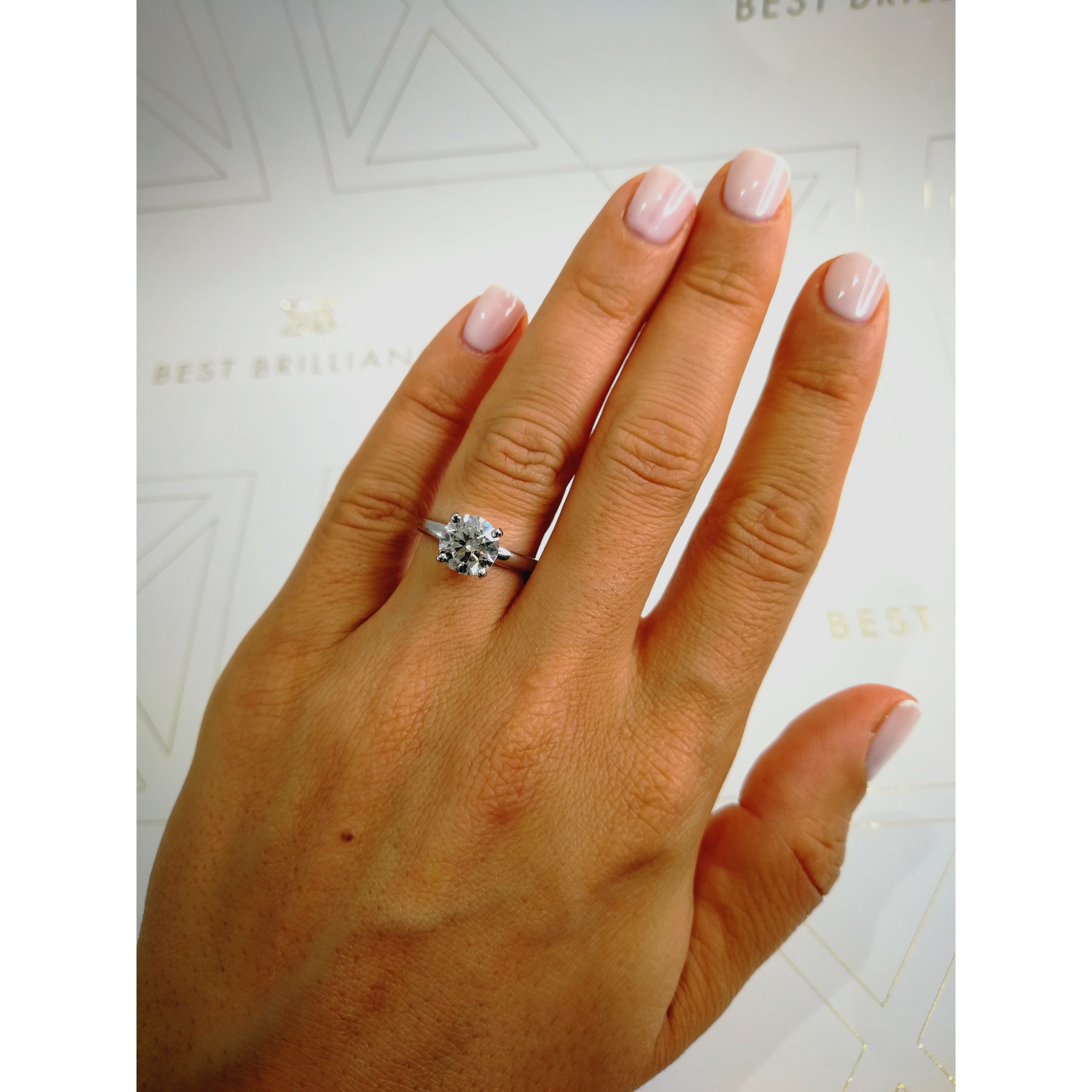 Jessica Lab Grown Diamond Ring   (1.5 Carat) -Platinum
