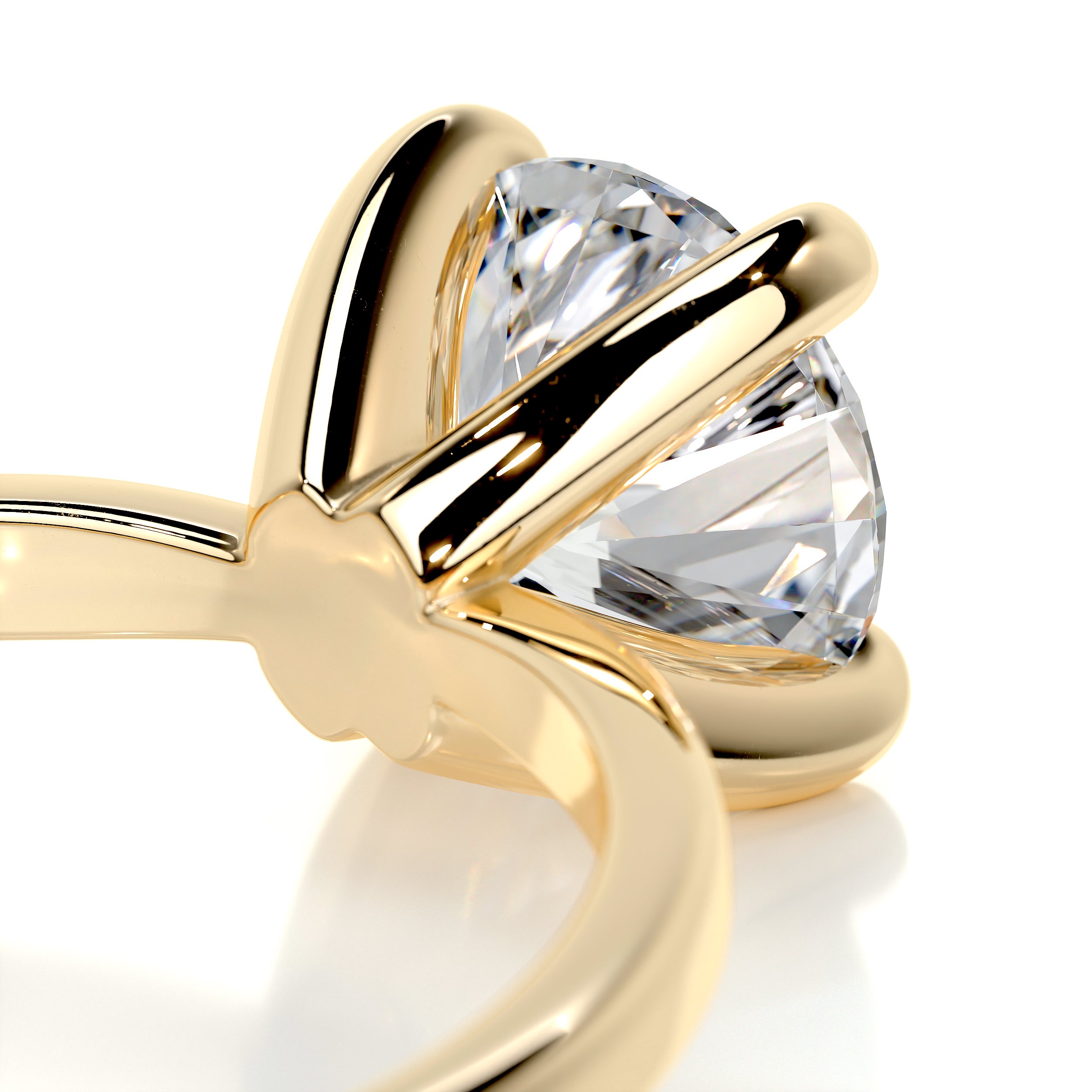 Jessica Diamond Engagement Ring   (1.5 Carat) -18K Yellow Gold
