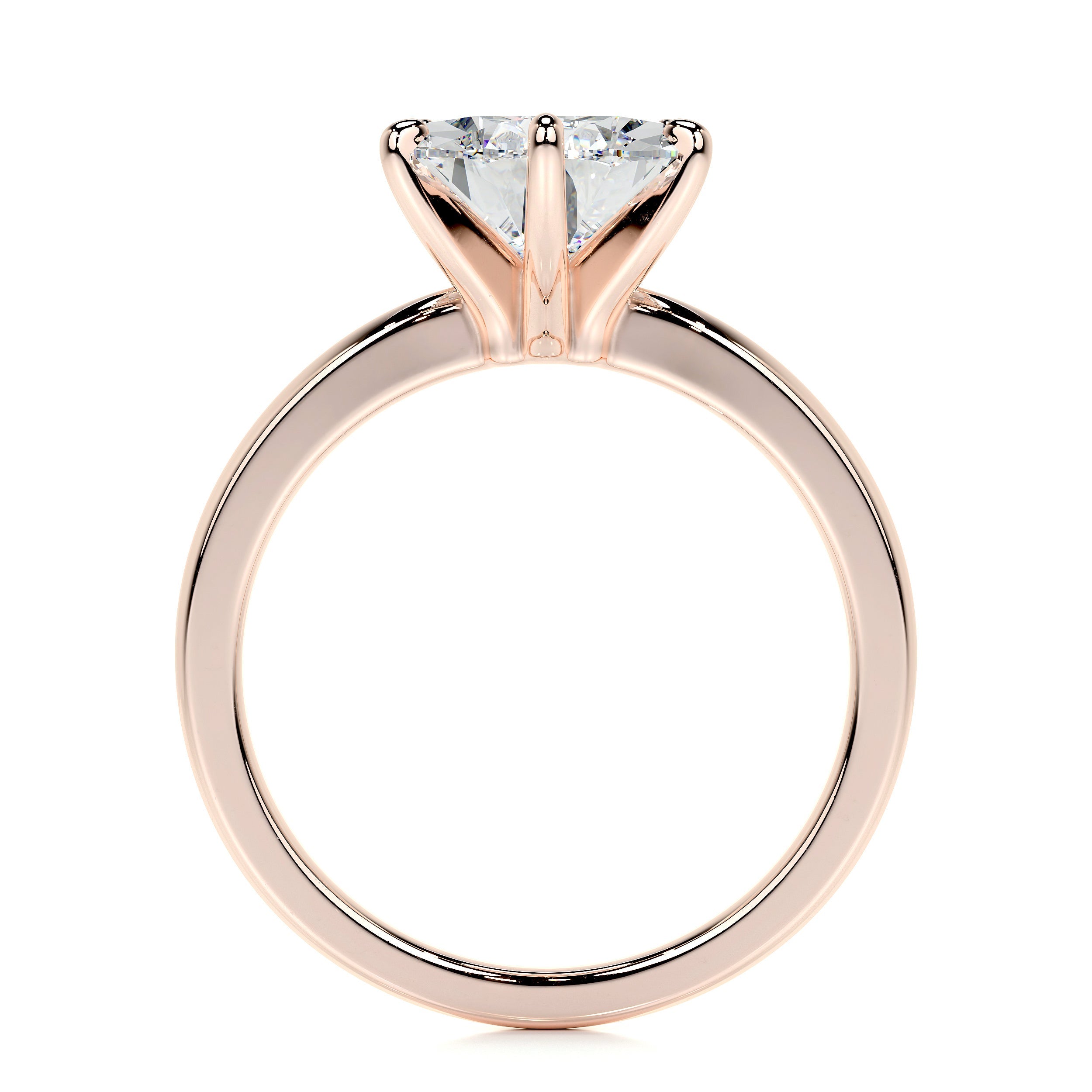 Adaline Lab Grown Diamond Ring   (5 Carat) -14K Rose Gold