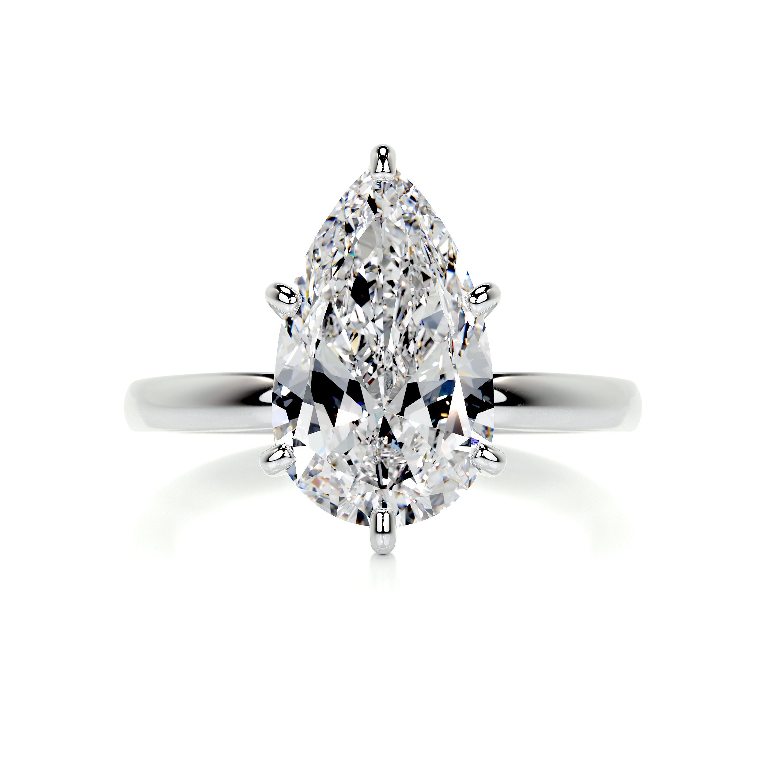 Adaline Diamond Engagement Ring Solitaire 5 Carat Platinum