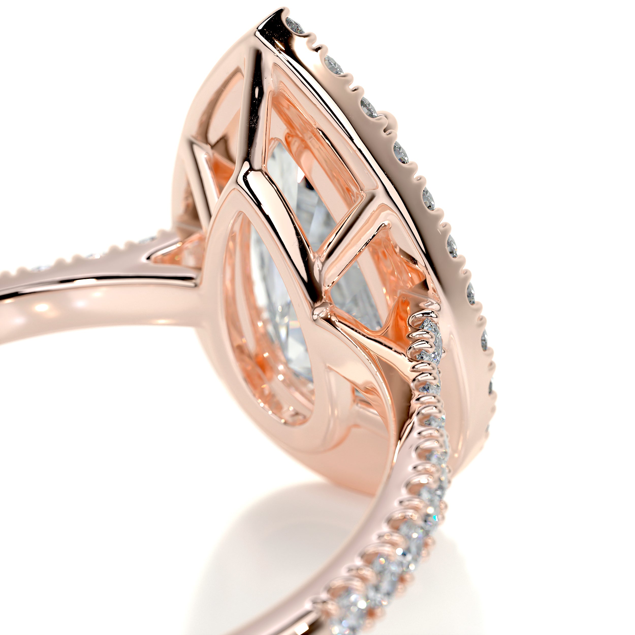 Sophia Diamond Engagement Ring   (2.5 Carat) -14K Rose Gold