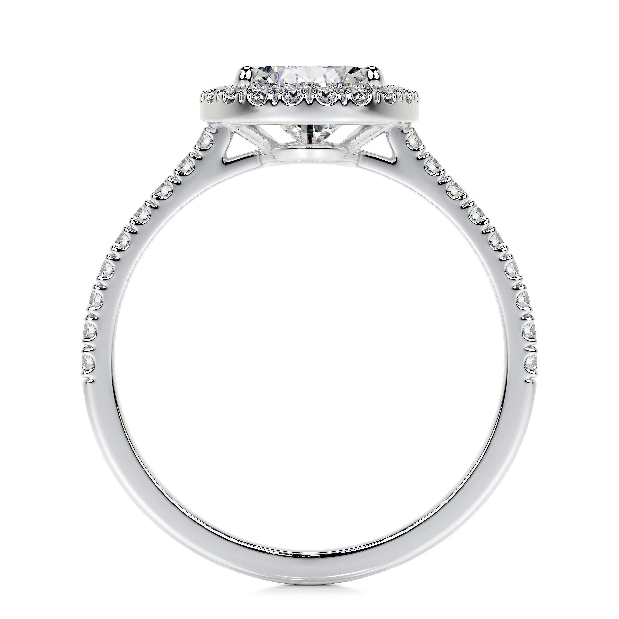 Sophia Lab Grown Diamond Ring   (2.5 Carat) -14K White Gold