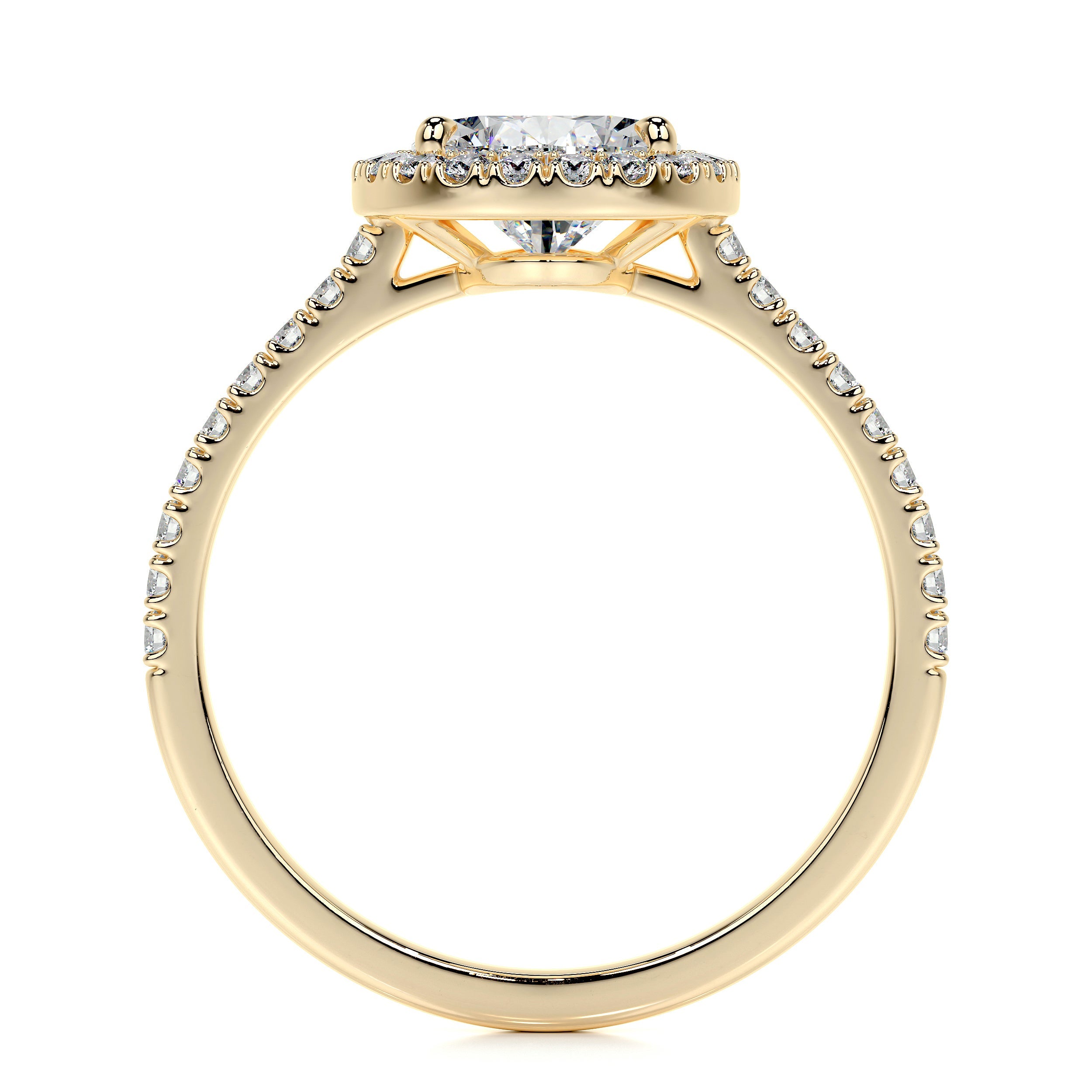 Sophia Lab Grown Diamond Ring   (2.5 Carat) -18K Yellow Gold