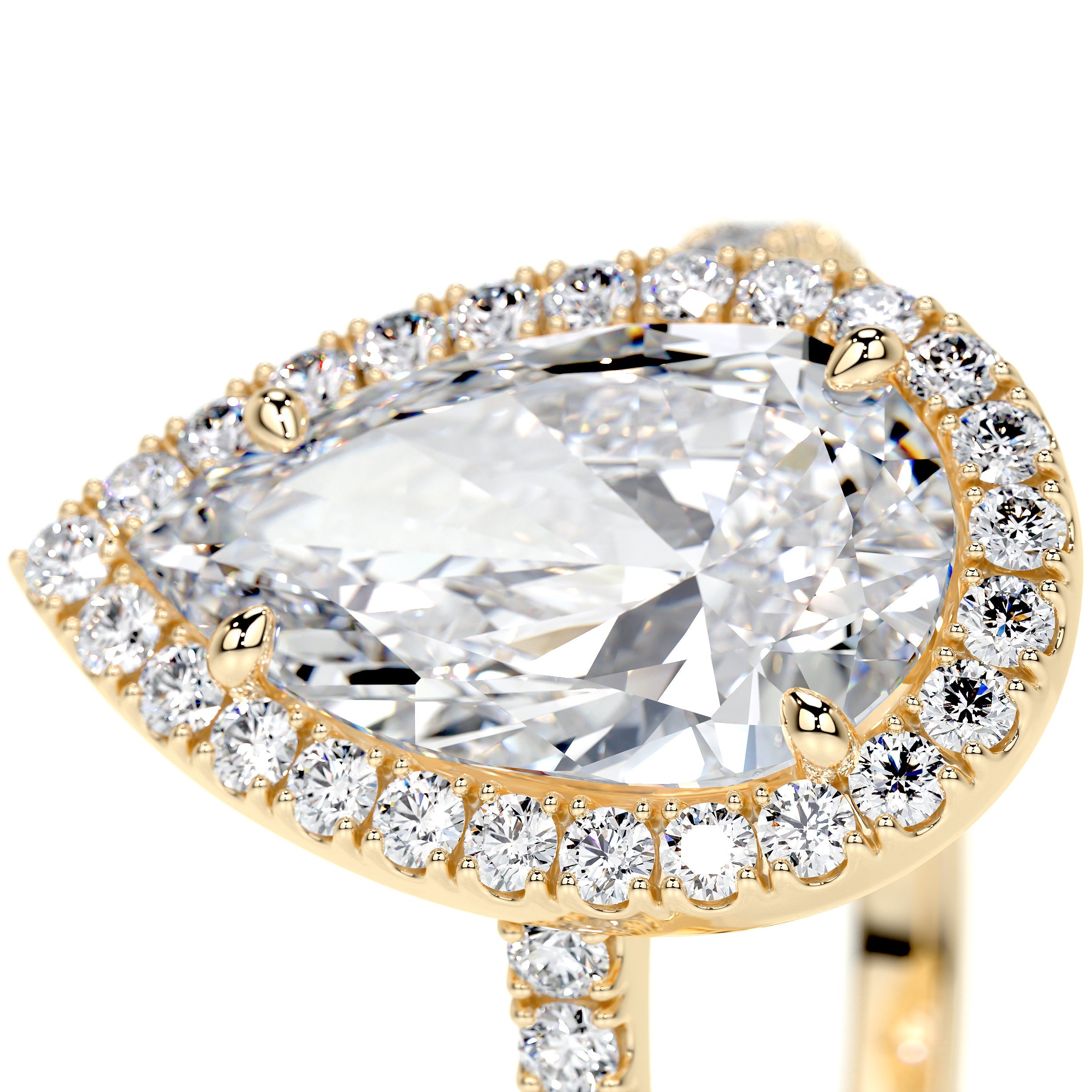 Sophia Lab Grown Diamond Ring   (2.5 Carat) -18K Yellow Gold