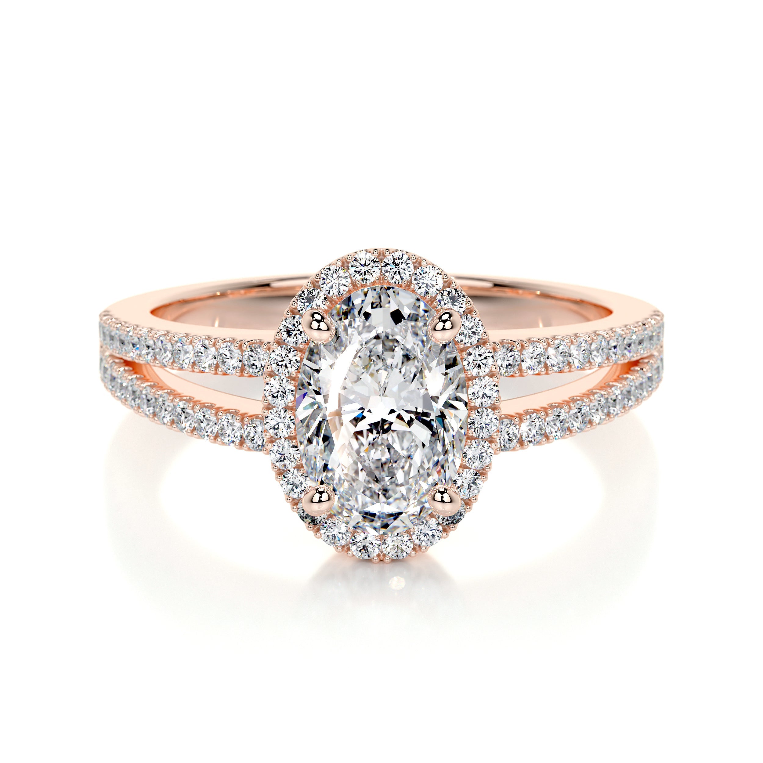 Brielle Lab Grown Diamond Ring   (1.2 Carat) -14K Rose Gold