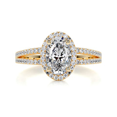 Brielle Diamond Engagement Ring -18K Yellow Gold