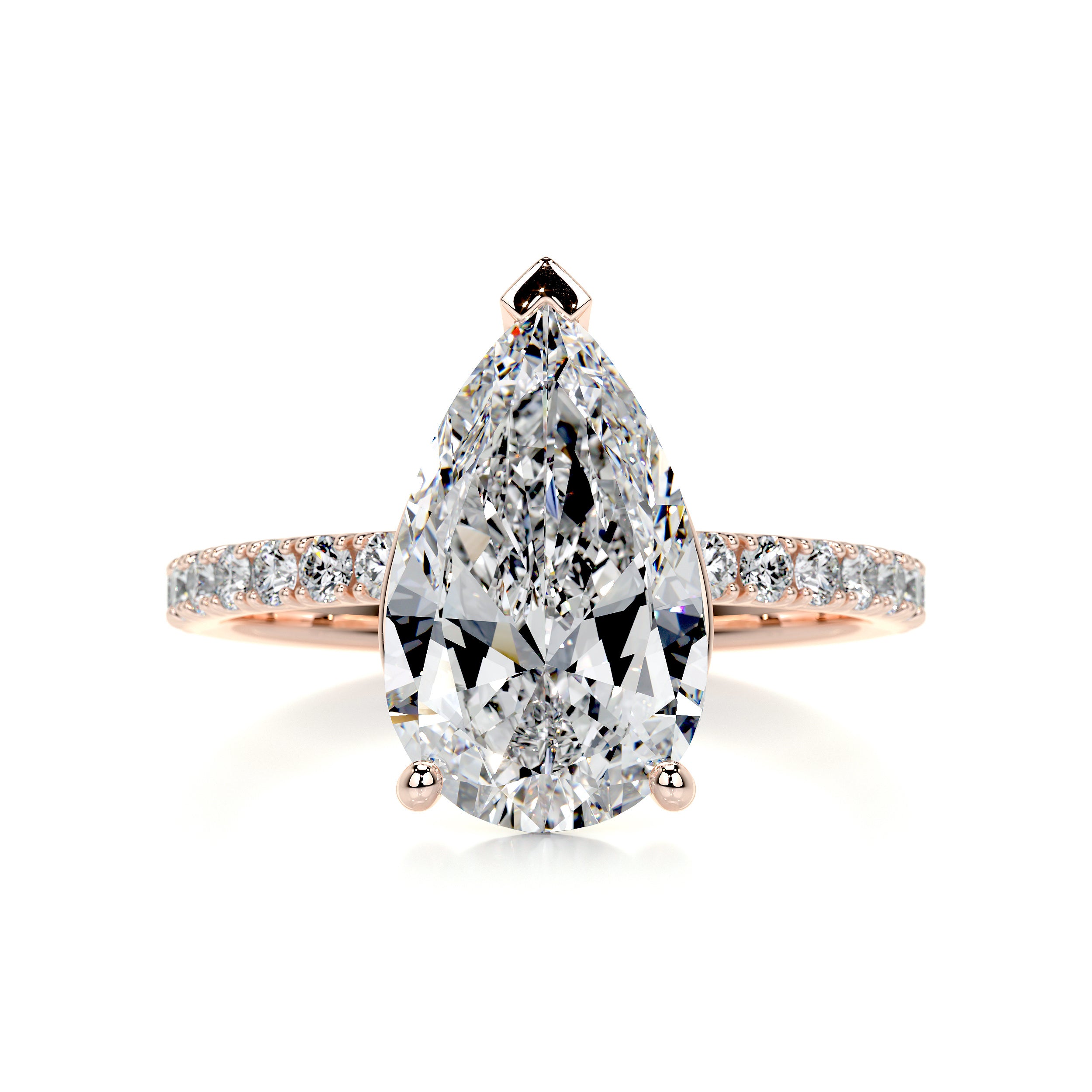 Jenny Diamond Engagement Ring   (5.5 Carat) -14K Rose Gold