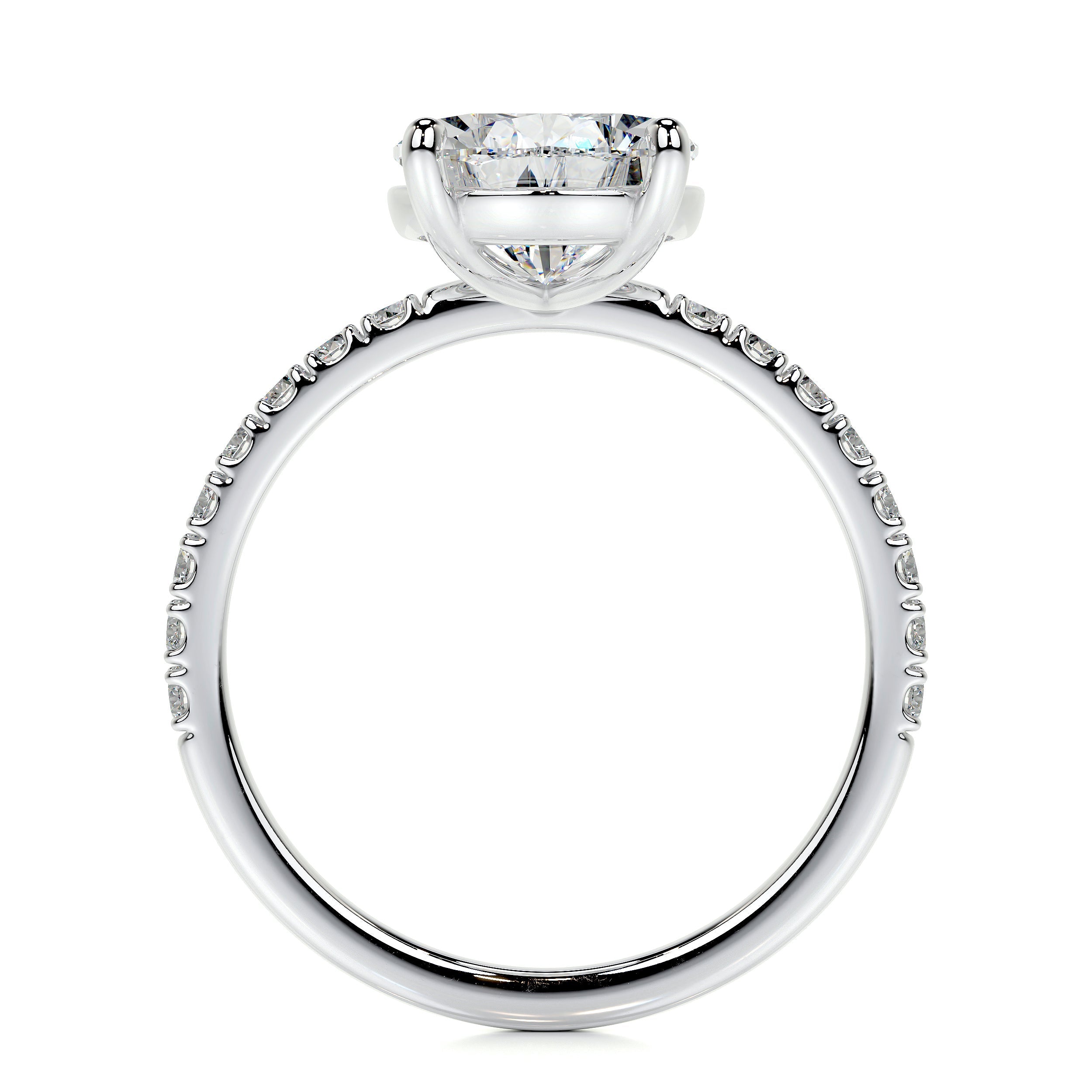Jenny Lab Grown Diamond Ring   (5.5 Carat) -14K White Gold