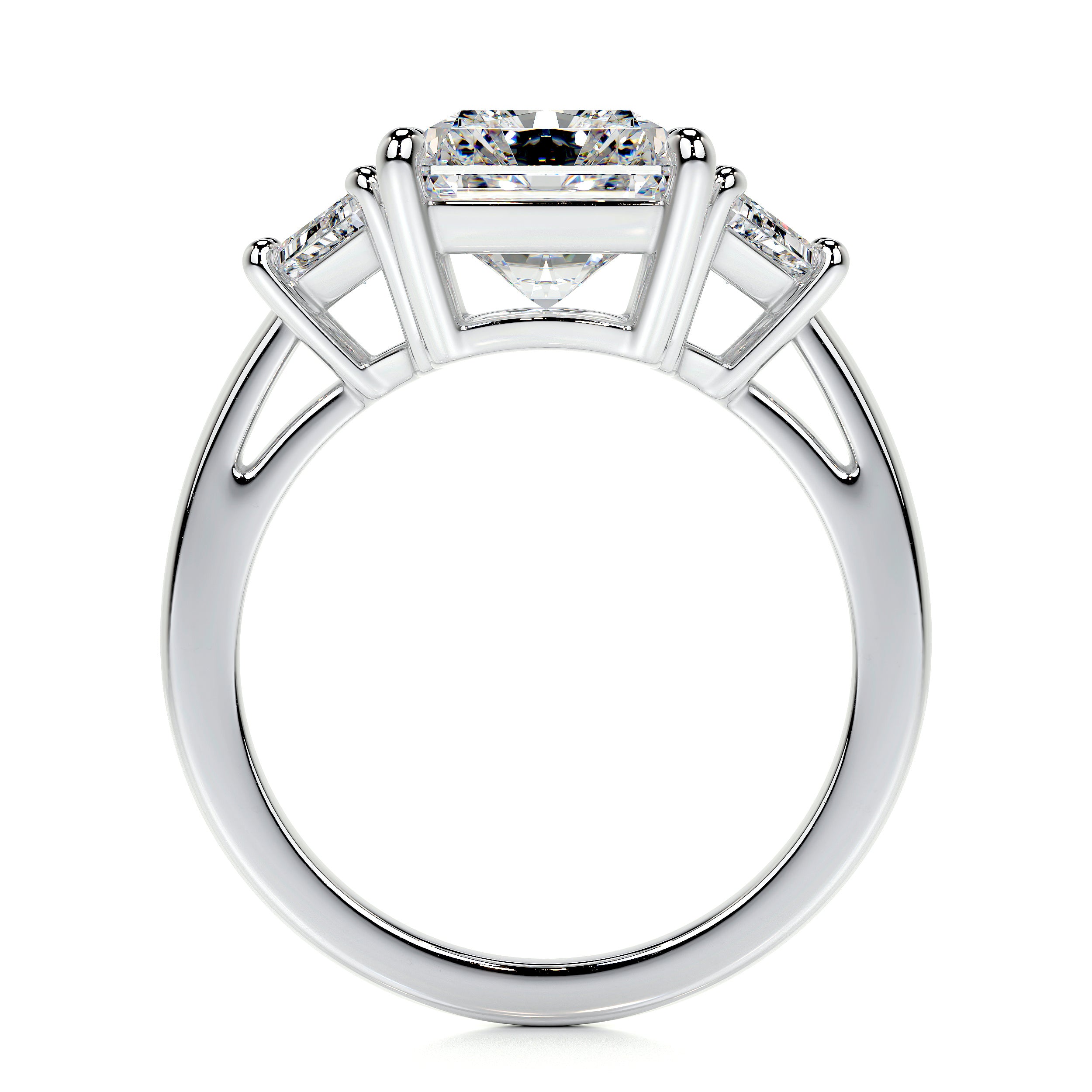 Skylar Lab Grown Diamond Ring   (3.5 Carat) -18K White Gold