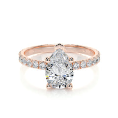 Hailey Lab Grown Diamond Ring -14K Rose Gold