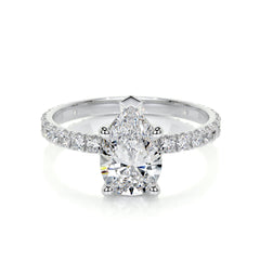 Hailey Lab Grown Diamond Ring -14K White Gold