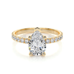 Hailey Lab Grown Diamond Ring -18K Yellow Gold